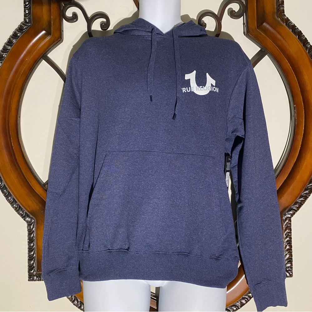 True Religion Men's Pullover Drawstring Hoodie
